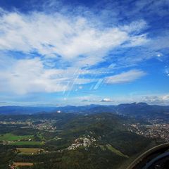 Flugwegposition um 11:02:23: Aufgenommen in der Nähe von Graz, Österreich in 1288 Meter